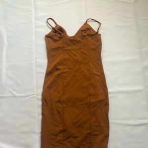 Women’s tan body con dress